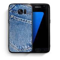 Thumbnail for Θήκη Samsung S7 Edge Jeans Pocket από τη Smartfits με σχέδιο στο πίσω μέρος και μαύρο περίβλημα | Samsung S7 Edge Jeans Pocket case with colorful back and black bezels