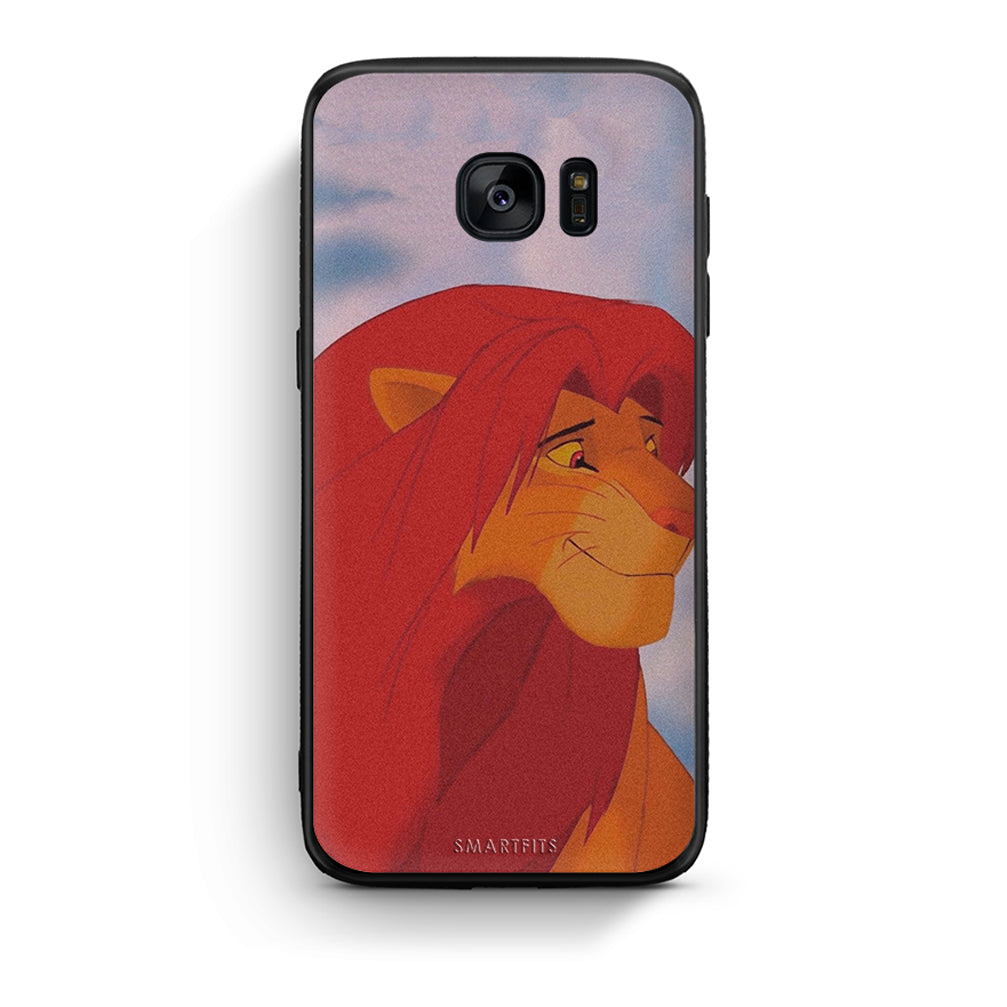 samsung s7 Lion Love 1 Θήκη Αγίου Βαλεντίνου από τη Smartfits με σχέδιο στο πίσω μέρος και μαύρο περίβλημα | Smartphone case with colorful back and black bezels by Smartfits