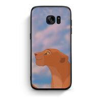 Thumbnail for samsung s7 Lion Love 2 Θήκη Αγίου Βαλεντίνου από τη Smartfits με σχέδιο στο πίσω μέρος και μαύρο περίβλημα | Smartphone case with colorful back and black bezels by Smartfits