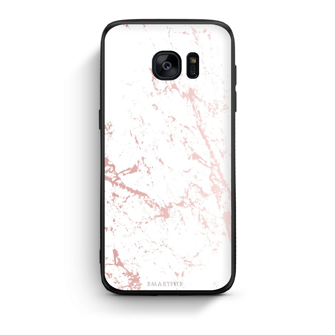 116 - samsung galaxy s7 Pink Splash Marble case, cover, bumper