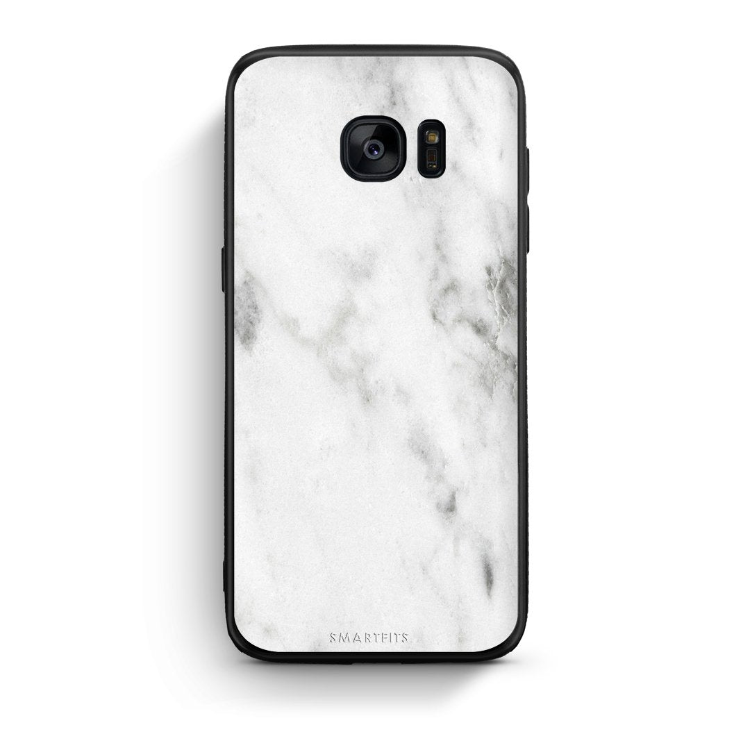 2 - samsung galaxy s7 White marble case, cover, bumper
