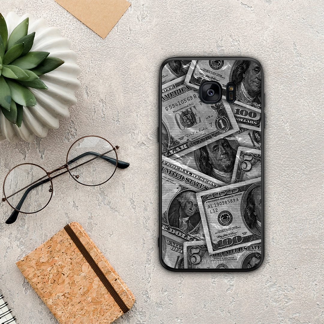 Money Dollars - Samsung Galaxy S7 Edge θήκη