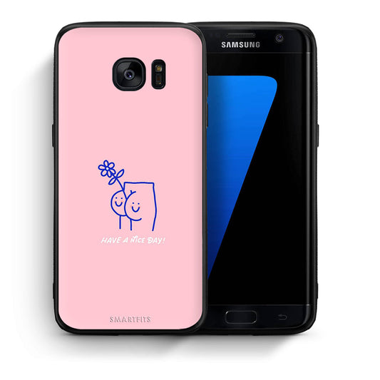 Θήκη Samsung S7 Edge Nice Day από τη Smartfits με σχέδιο στο πίσω μέρος και μαύρο περίβλημα | Samsung S7 Edge Nice Day case with colorful back and black bezels