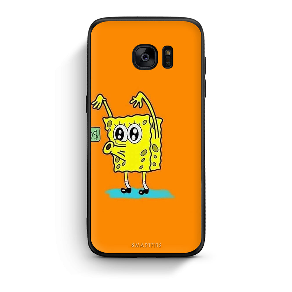 samsung s7 No Money 2 Θήκη Αγίου Βαλεντίνου από τη Smartfits με σχέδιο στο πίσω μέρος και μαύρο περίβλημα | Smartphone case with colorful back and black bezels by Smartfits