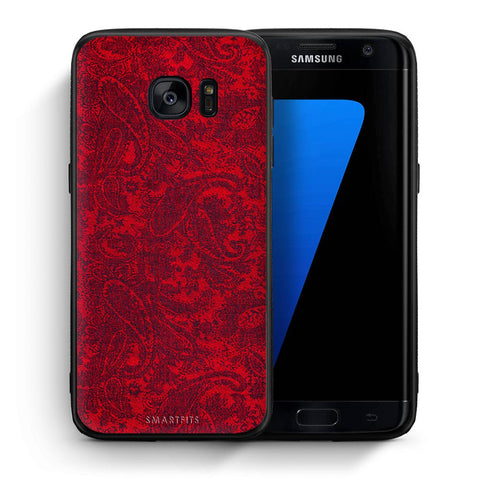 Θήκη Samsung S7 Edge Paisley Cashmere από τη Smartfits με σχέδιο στο πίσω μέρος και μαύρο περίβλημα | Samsung S7 Edge Paisley Cashmere case with colorful back and black bezels