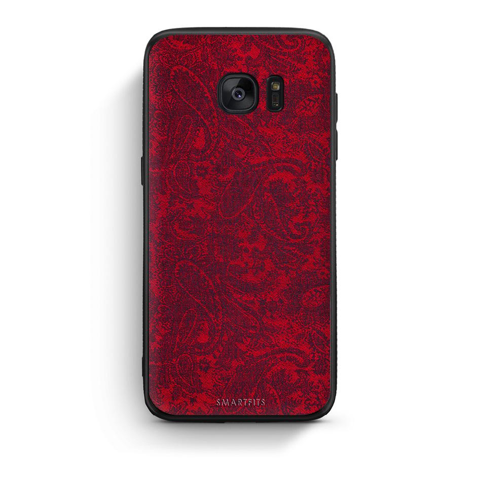 samsung s7 edge Paisley Cashmere θήκη από τη Smartfits με σχέδιο στο πίσω μέρος και μαύρο περίβλημα | Smartphone case with colorful back and black bezels by Smartfits