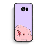 Thumbnail for samsung s7 Pig Love 2 Θήκη Αγίου Βαλεντίνου από τη Smartfits με σχέδιο στο πίσω μέρος και μαύρο περίβλημα | Smartphone case with colorful back and black bezels by Smartfits
