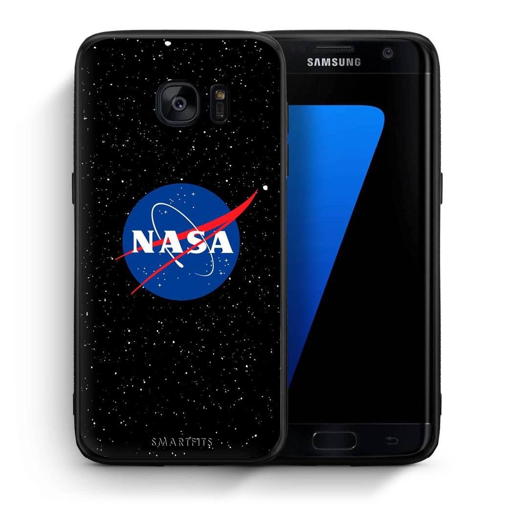 Θήκη Samsung S7 Edge NASA PopArt από τη Smartfits με σχέδιο στο πίσω μέρος και μαύρο περίβλημα | Samsung S7 Edge NASA PopArt case with colorful back and black bezels