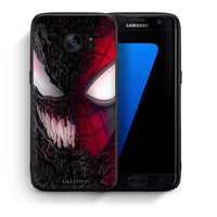 Thumbnail for Θήκη Samsung S7 Edge SpiderVenom PopArt από τη Smartfits με σχέδιο στο πίσω μέρος και μαύρο περίβλημα | Samsung S7 Edge SpiderVenom PopArt case with colorful back and black bezels