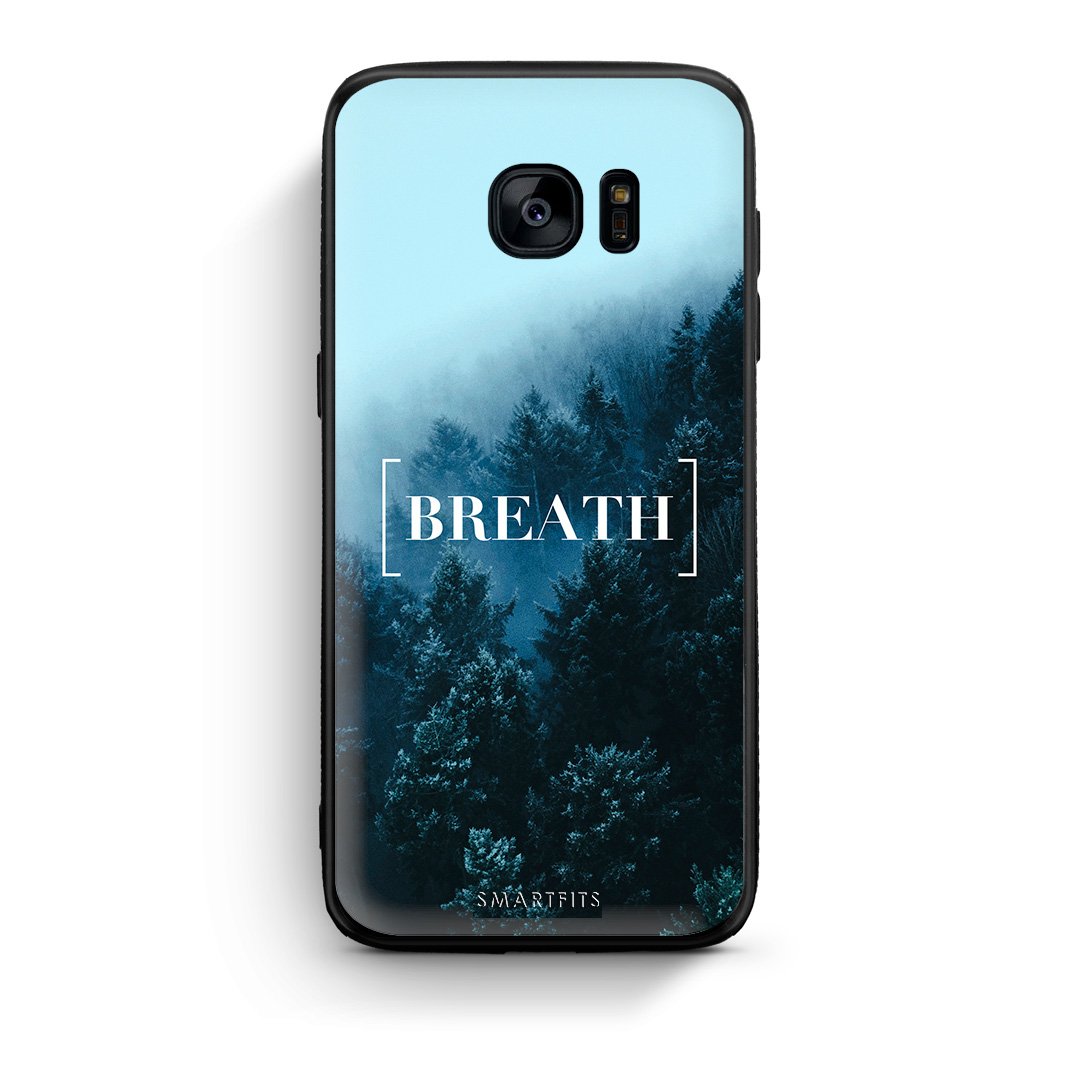 4 - samsung s7 edge Breath Quote case, cover, bumper