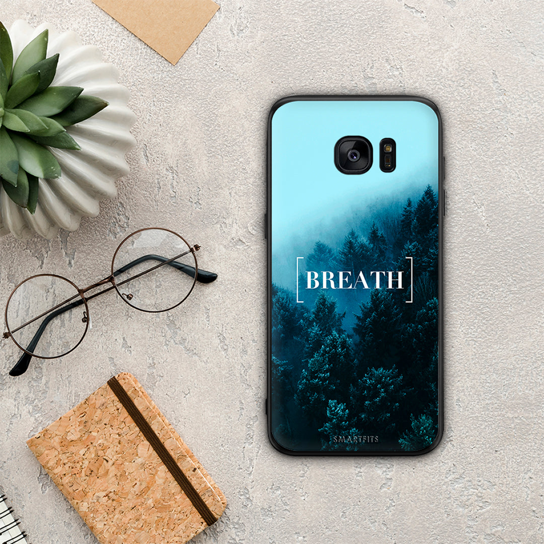 Quote Breath - Samsung Galaxy S7 θήκη