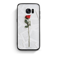 Thumbnail for samsung s7 edge Red Rose θήκη από τη Smartfits με σχέδιο στο πίσω μέρος και μαύρο περίβλημα | Smartphone case with colorful back and black bezels by Smartfits