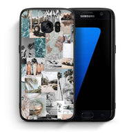 Thumbnail for Θήκη Samsung S7 Edge Retro Beach Life από τη Smartfits με σχέδιο στο πίσω μέρος και μαύρο περίβλημα | Samsung S7 Edge Retro Beach Life case with colorful back and black bezels