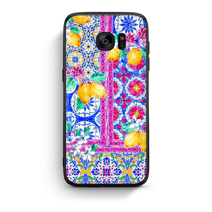 samsung s7 Retro Spring θήκη από τη Smartfits με σχέδιο στο πίσω μέρος και μαύρο περίβλημα | Smartphone case with colorful back and black bezels by Smartfits