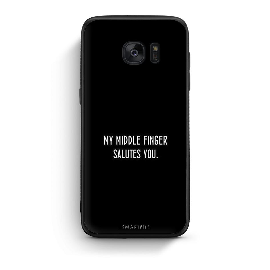 samsung s7 Salute θήκη από τη Smartfits με σχέδιο στο πίσω μέρος και μαύρο περίβλημα | Smartphone case with colorful back and black bezels by Smartfits