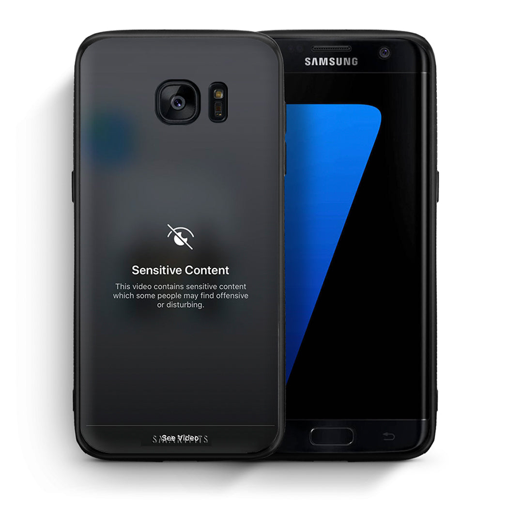 Θήκη Samsung S7 Edge Sensitive Content από τη Smartfits με σχέδιο στο πίσω μέρος και μαύρο περίβλημα | Samsung S7 Edge Sensitive Content case with colorful back and black bezels