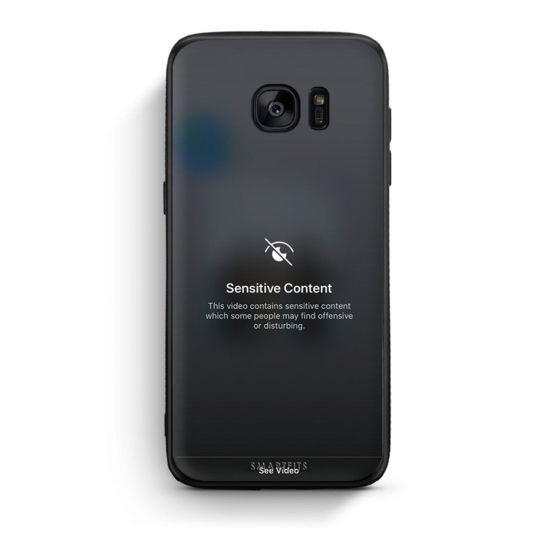 samsung s7 Sensitive Content θήκη από τη Smartfits με σχέδιο στο πίσω μέρος και μαύρο περίβλημα | Smartphone case with colorful back and black bezels by Smartfits