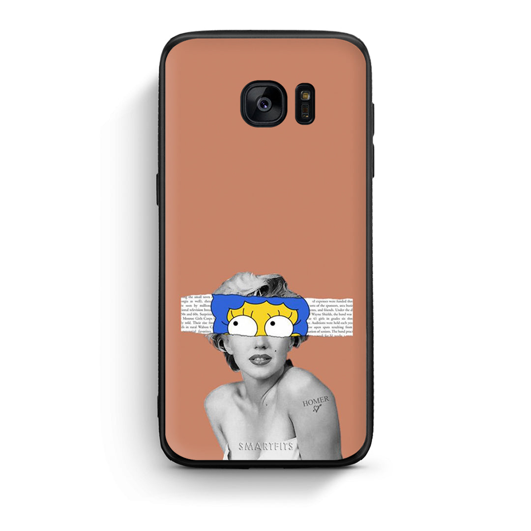 samsung s7 edge Sim Merilyn θήκη από τη Smartfits με σχέδιο στο πίσω μέρος και μαύρο περίβλημα | Smartphone case with colorful back and black bezels by Smartfits