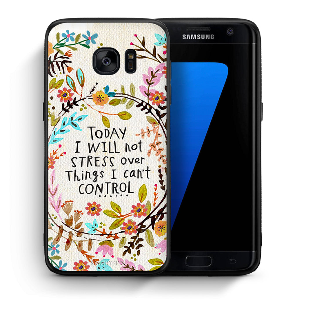 Θήκη Samsung S7 Edge Stress Over από τη Smartfits με σχέδιο στο πίσω μέρος και μαύρο περίβλημα | Samsung S7 Edge Stress Over case with colorful back and black bezels
