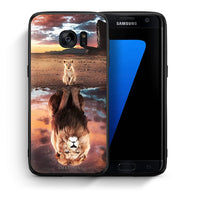 Thumbnail for Θήκη Αγίου Βαλεντίνου Samsung S7 Edge Sunset Dreams από τη Smartfits με σχέδιο στο πίσω μέρος και μαύρο περίβλημα | Samsung S7 Edge Sunset Dreams case with colorful back and black bezels