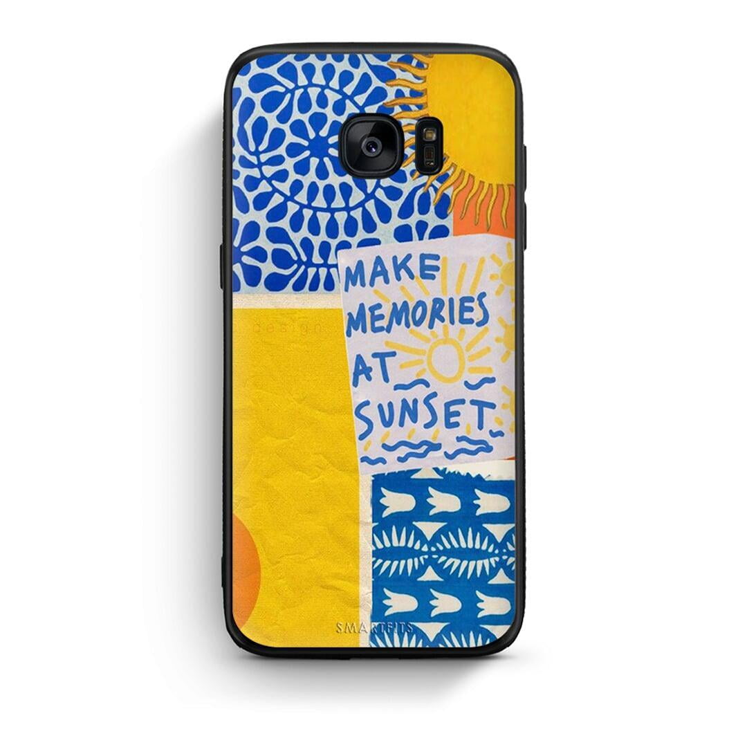 samsung s7 edge Sunset Memories Θήκη από τη Smartfits με σχέδιο στο πίσω μέρος και μαύρο περίβλημα | Smartphone case with colorful back and black bezels by Smartfits