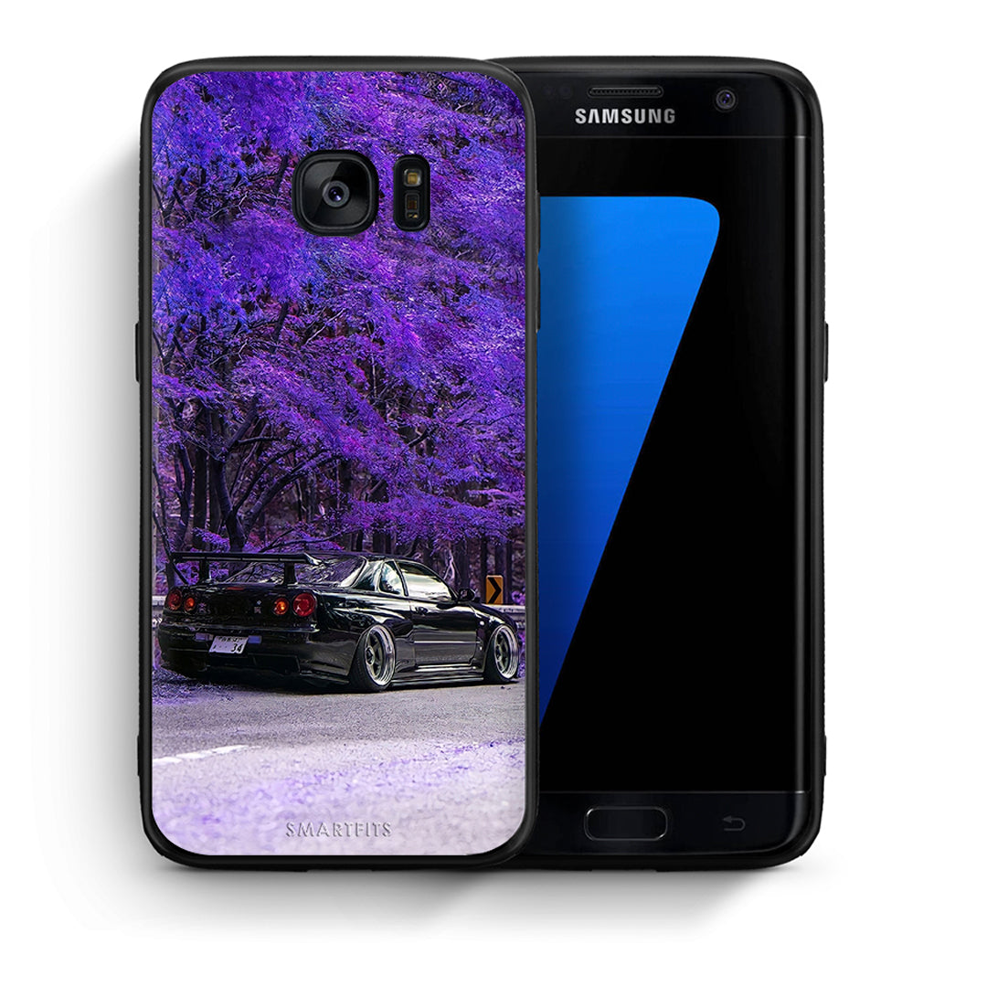 Θήκη Αγίου Βαλεντίνου Samsung S7 Edge Super Car από τη Smartfits με σχέδιο στο πίσω μέρος και μαύρο περίβλημα | Samsung S7 Edge Super Car case with colorful back and black bezels