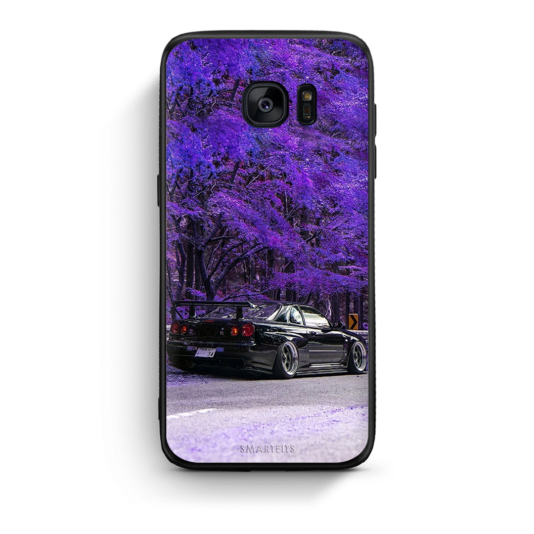 samsung s7 edge Super Car Θήκη Αγίου Βαλεντίνου από τη Smartfits με σχέδιο στο πίσω μέρος και μαύρο περίβλημα | Smartphone case with colorful back and black bezels by Smartfits