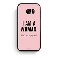 Thumbnail for samsung s7 edge Superpower Woman θήκη από τη Smartfits με σχέδιο στο πίσω μέρος και μαύρο περίβλημα | Smartphone case with colorful back and black bezels by Smartfits