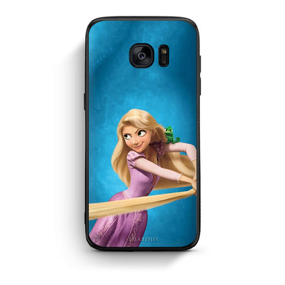 samsung s7 Tangled 2 Θήκη Αγίου Βαλεντίνου από τη Smartfits με σχέδιο στο πίσω μέρος και μαύρο περίβλημα | Smartphone case with colorful back and black bezels by Smartfits