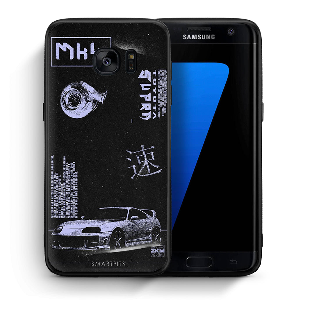 Θήκη Αγίου Βαλεντίνου Samsung S7 Edge Tokyo Drift από τη Smartfits με σχέδιο στο πίσω μέρος και μαύρο περίβλημα | Samsung S7 Edge Tokyo Drift case with colorful back and black bezels