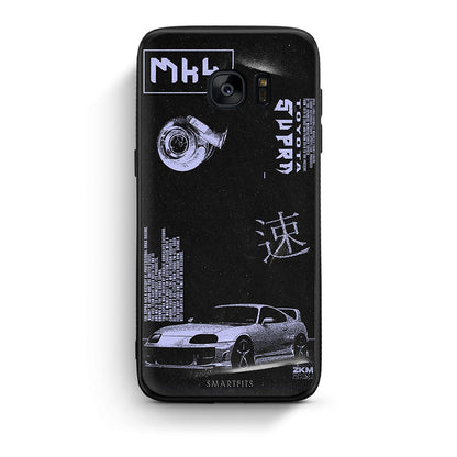 samsung s7 edge Tokyo Drift Θήκη Αγίου Βαλεντίνου από τη Smartfits με σχέδιο στο πίσω μέρος και μαύρο περίβλημα | Smartphone case with colorful back and black bezels by Smartfits