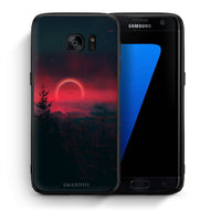 Thumbnail for Θήκη Samsung S7 Edge Sunset Tropic από τη Smartfits με σχέδιο στο πίσω μέρος και μαύρο περίβλημα | Samsung S7 Edge Sunset Tropic case with colorful back and black bezels
