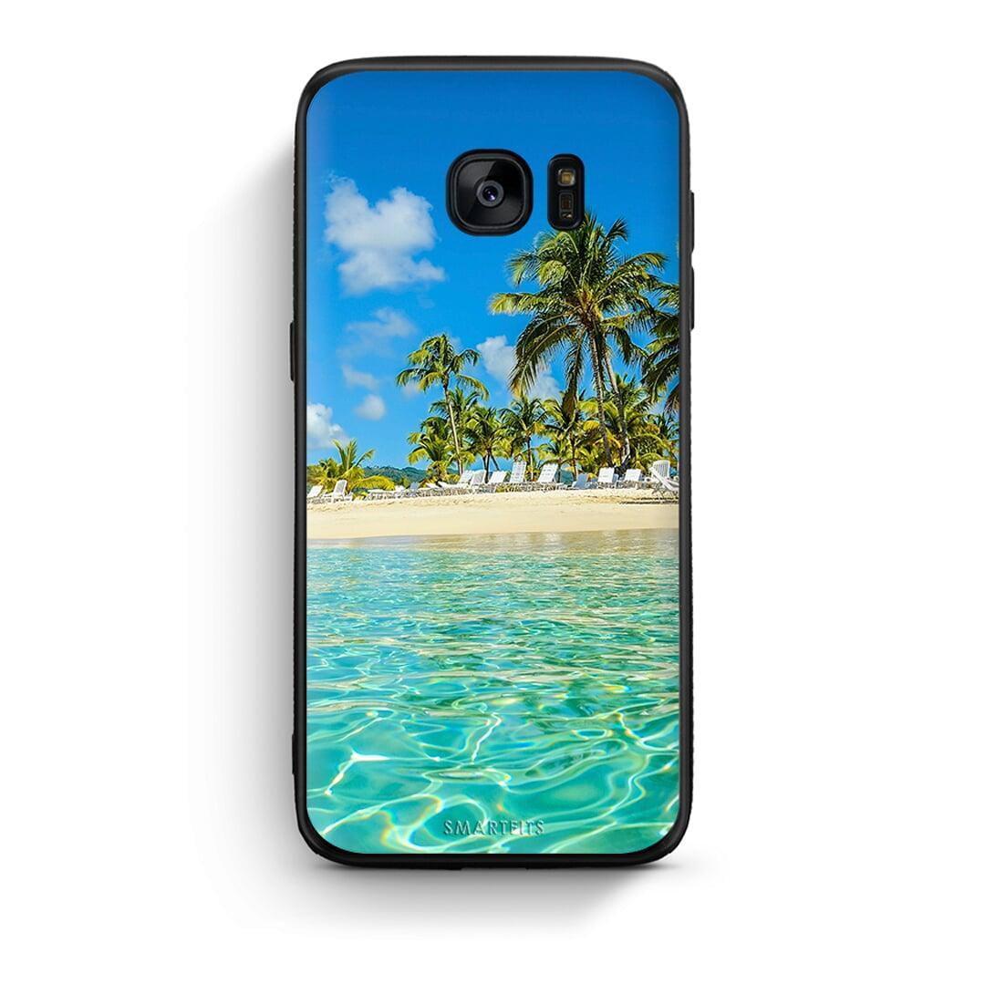 samsung s7 edge Tropical Vibes Θήκη από τη Smartfits με σχέδιο στο πίσω μέρος και μαύρο περίβλημα | Smartphone case with colorful back and black bezels by Smartfits