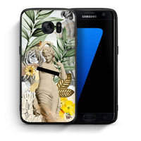 Thumbnail for Θήκη Samsung S7 Edge Woman Statue από τη Smartfits με σχέδιο στο πίσω μέρος και μαύρο περίβλημα | Samsung S7 Edge Woman Statue case with colorful back and black bezels