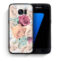 Thumbnail for Θήκη Samsung S7 Bouquet Floral από τη Smartfits με σχέδιο στο πίσω μέρος και μαύρο περίβλημα | Samsung S7 Bouquet Floral case with colorful back and black bezels