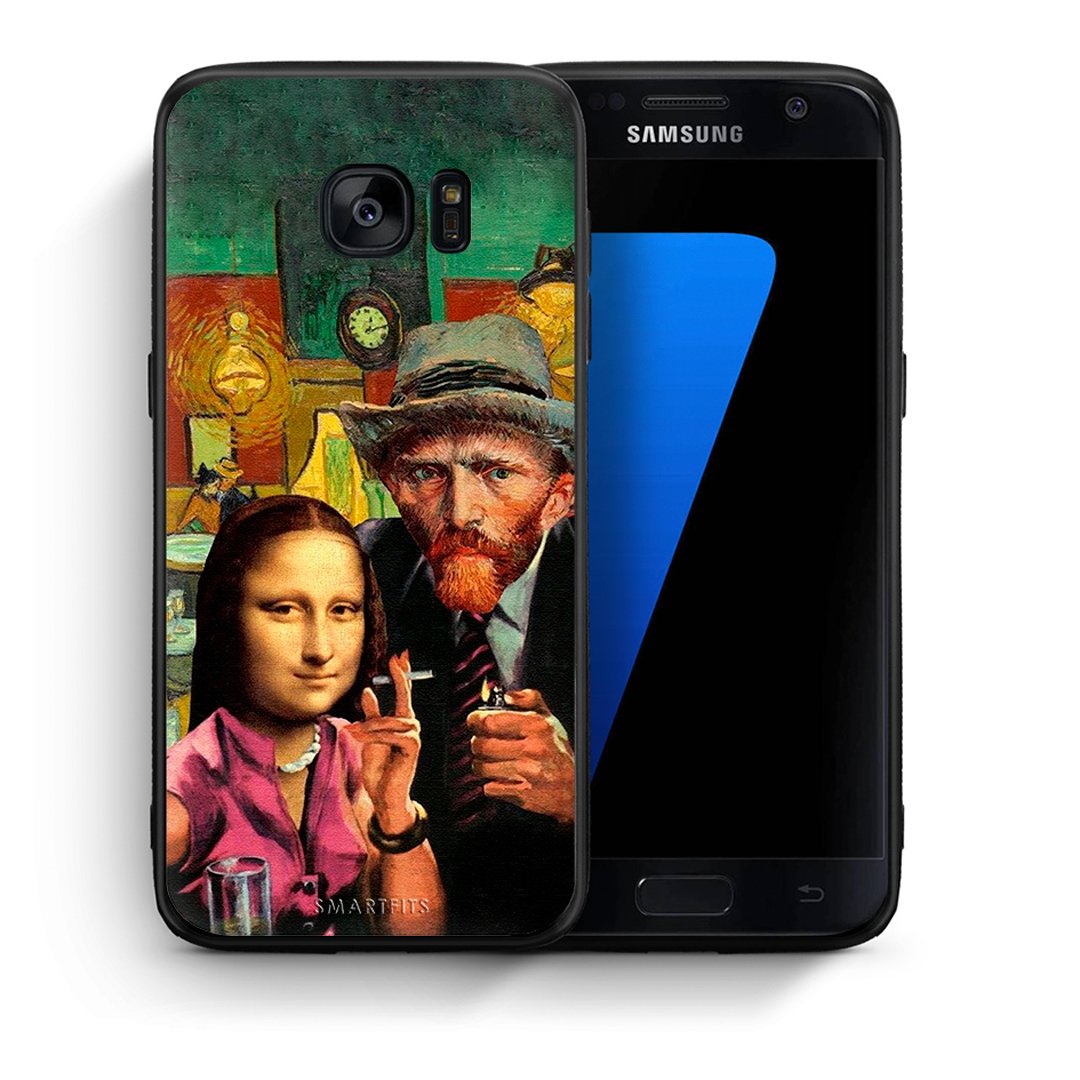 Θήκη Samsung S7 Funny Art από τη Smartfits με σχέδιο στο πίσω μέρος και μαύρο περίβλημα | Samsung S7 Funny Art case with colorful back and black bezels