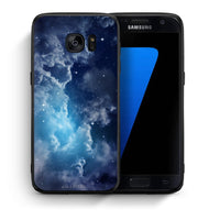 Thumbnail for Θήκη Samsung S7 Blue Sky Galaxy από τη Smartfits με σχέδιο στο πίσω μέρος και μαύρο περίβλημα | Samsung S7 Blue Sky Galaxy case with colorful back and black bezels