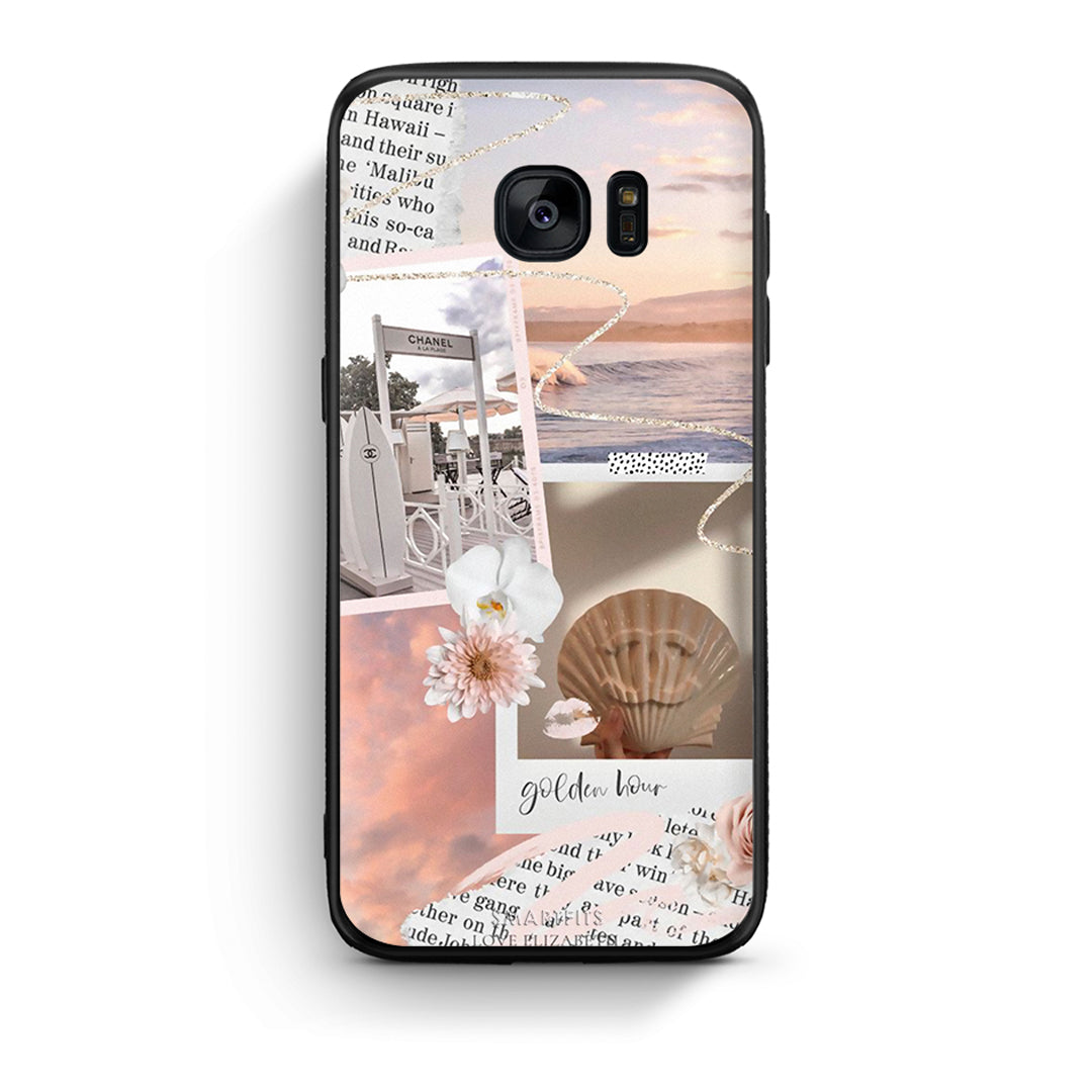 samsung s7 Golden Hour Θήκη Αγίου Βαλεντίνου από τη Smartfits με σχέδιο στο πίσω μέρος και μαύρο περίβλημα | Smartphone case with colorful back and black bezels by Smartfits