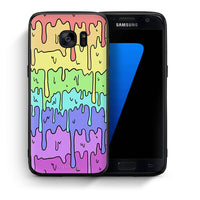 Thumbnail for Θήκη Samsung S7 Melting Rainbow από τη Smartfits με σχέδιο στο πίσω μέρος και μαύρο περίβλημα | Samsung S7 Melting Rainbow case with colorful back and black bezels