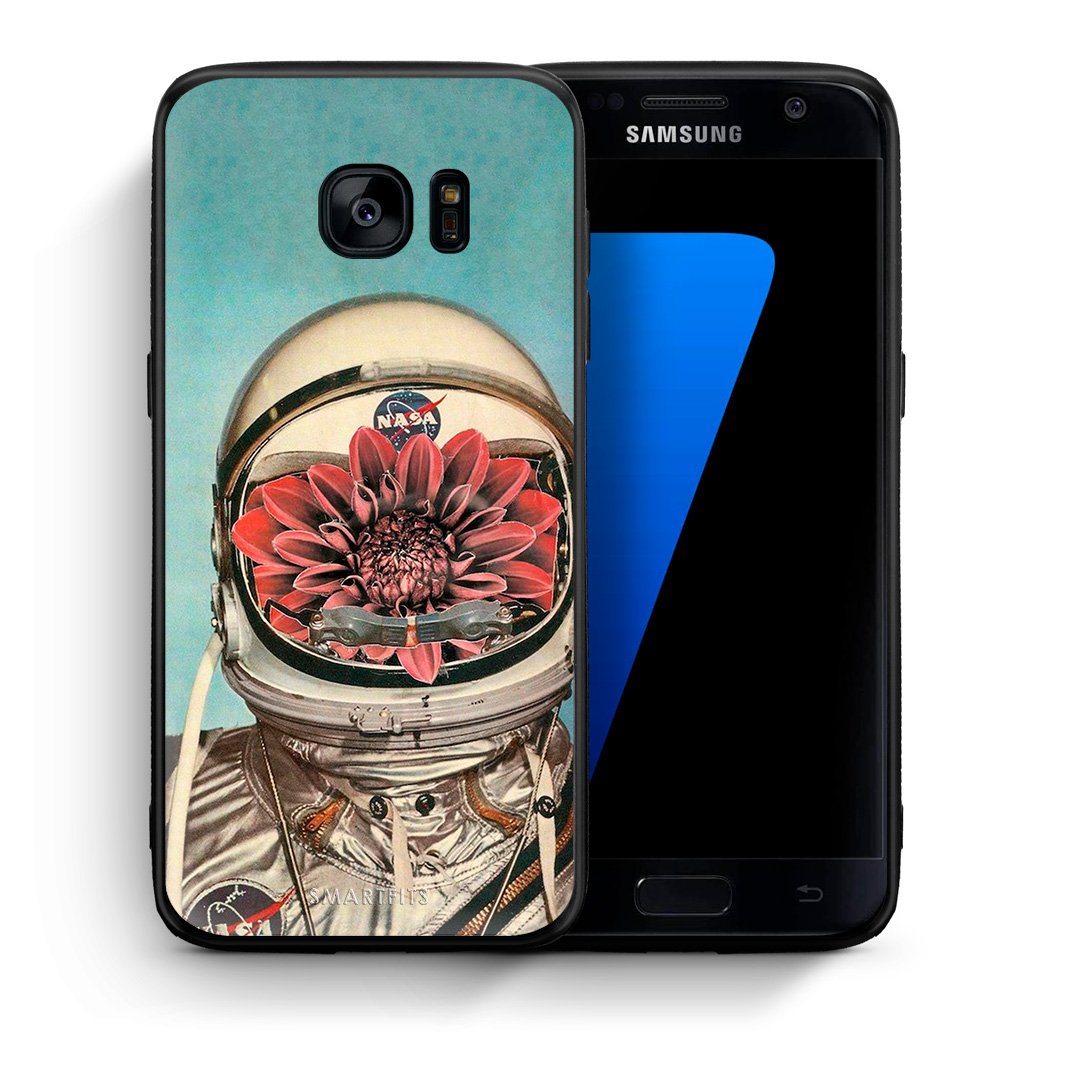 Θήκη Samsung S7 Nasa Bloom από τη Smartfits με σχέδιο στο πίσω μέρος και μαύρο περίβλημα | Samsung S7 Nasa Bloom case with colorful back and black bezels