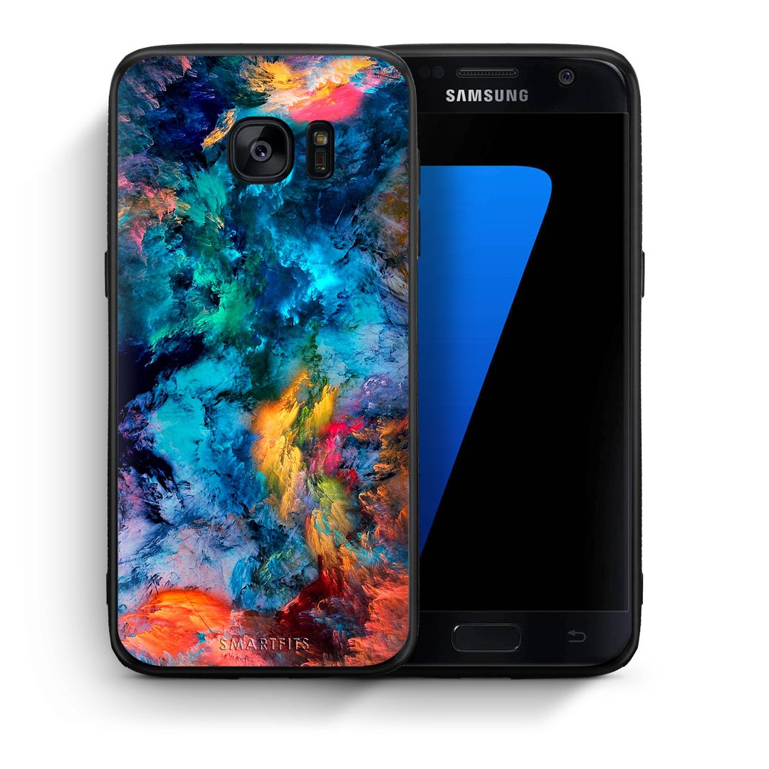 Θήκη Samsung S7 Crayola Paint από τη Smartfits με σχέδιο στο πίσω μέρος και μαύρο περίβλημα | Samsung S7 Crayola Paint case with colorful back and black bezels