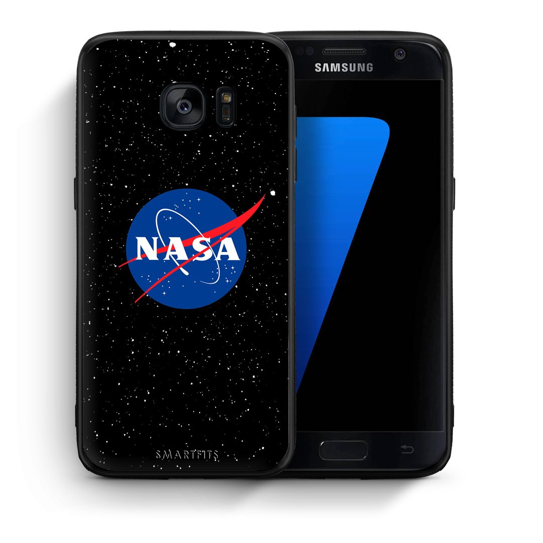 Θήκη Samsung S7 NASA PopArt από τη Smartfits με σχέδιο στο πίσω μέρος και μαύρο περίβλημα | Samsung S7 NASA PopArt case with colorful back and black bezels