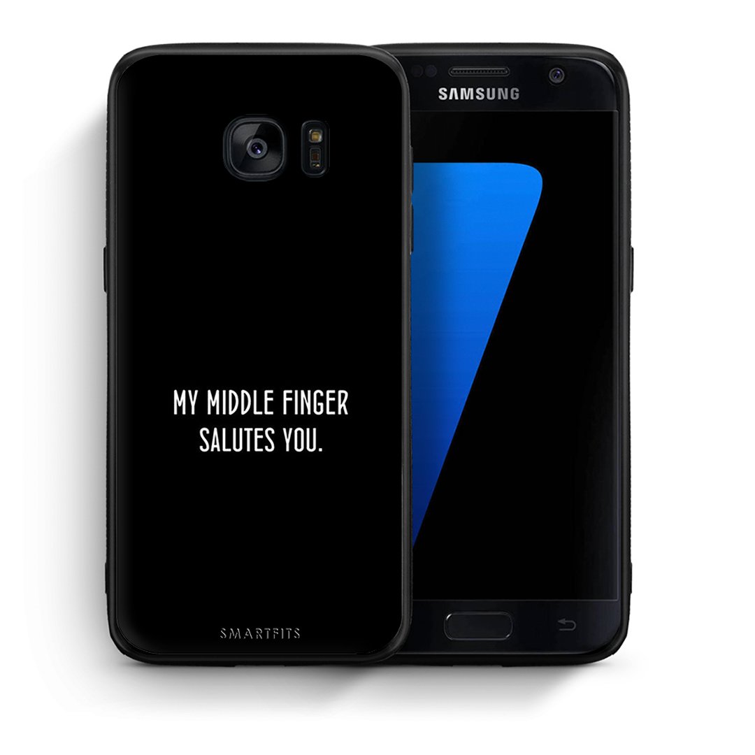 Θήκη Samsung S7 Salute από τη Smartfits με σχέδιο στο πίσω μέρος και μαύρο περίβλημα | Samsung S7 Salute case with colorful back and black bezels