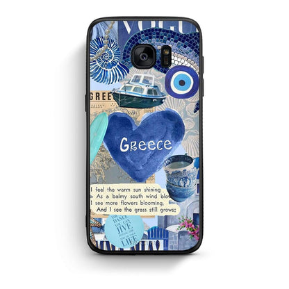samsung s7 Summer In Greece Θήκη από τη Smartfits με σχέδιο στο πίσω μέρος και μαύρο περίβλημα | Smartphone case with colorful back and black bezels by Smartfits