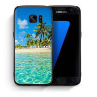 Thumbnail for Θήκη Samsung S7 Tropical Vibes από τη Smartfits με σχέδιο στο πίσω μέρος και μαύρο περίβλημα | Samsung S7 Tropical Vibes case with colorful back and black bezels