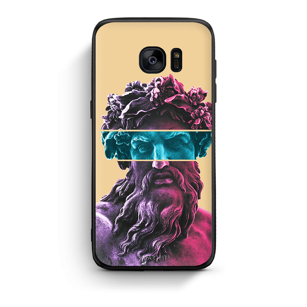 samsung s7 Zeus Art Θήκη Αγίου Βαλεντίνου από τη Smartfits με σχέδιο στο πίσω μέρος και μαύρο περίβλημα | Smartphone case with colorful back and black bezels by Smartfits