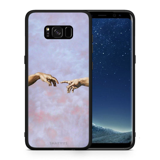 Θήκη Samsung S8 Adam Hand από τη Smartfits με σχέδιο στο πίσω μέρος και μαύρο περίβλημα | Samsung S8 Adam Hand case with colorful back and black bezels