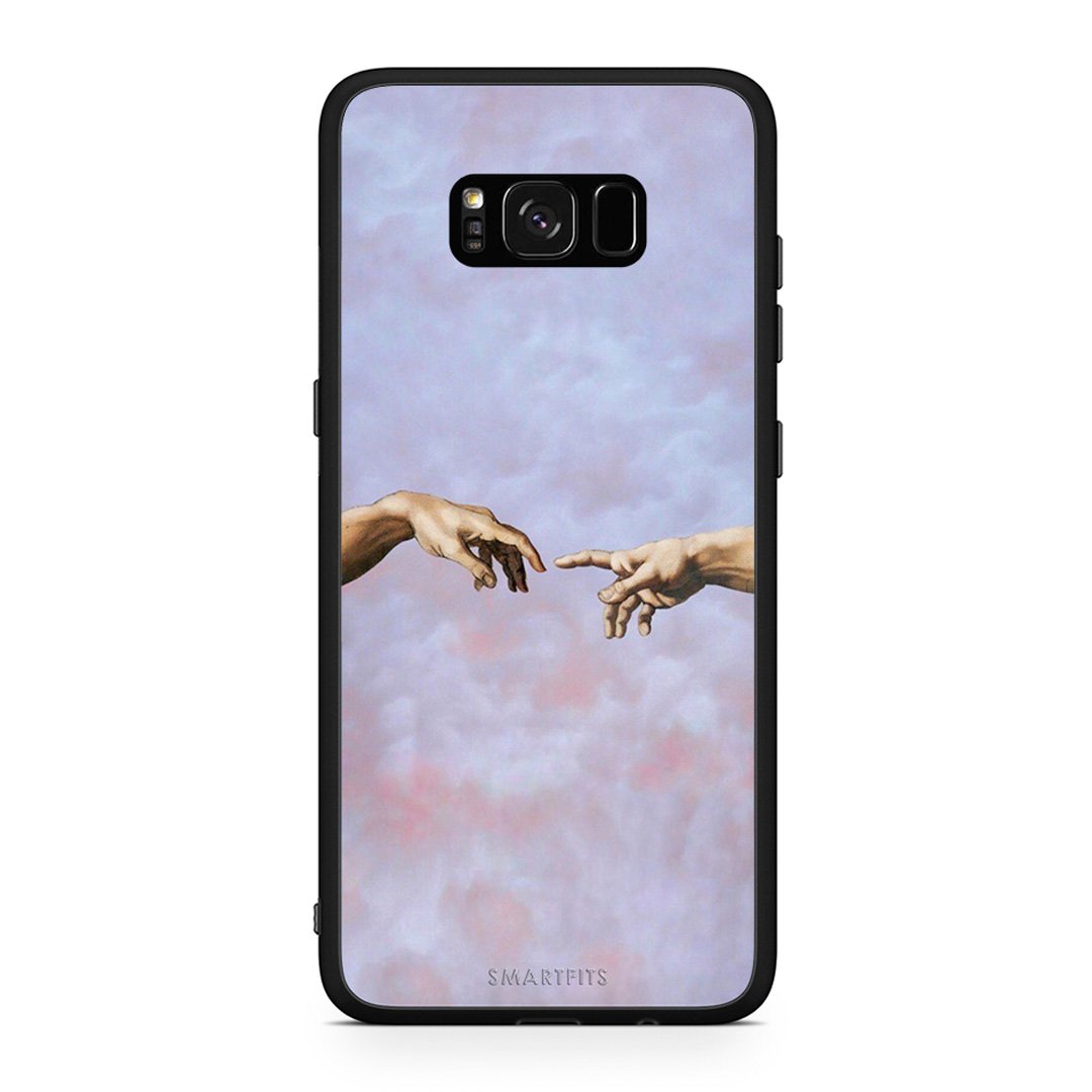 Samsung S8+ Adam Hand θήκη από τη Smartfits με σχέδιο στο πίσω μέρος και μαύρο περίβλημα | Smartphone case with colorful back and black bezels by Smartfits