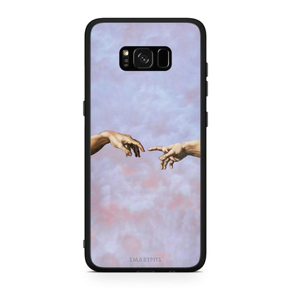 Samsung S8+ Adam Hand θήκη από τη Smartfits με σχέδιο στο πίσω μέρος και μαύρο περίβλημα | Smartphone case with colorful back and black bezels by Smartfits