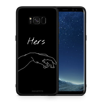 Θήκη Αγίου Βαλεντίνου Samsung S8+ Aeshetic Love 1 από τη Smartfits με σχέδιο στο πίσω μέρος και μαύρο περίβλημα | Samsung S8+ Aeshetic Love 1 case with colorful back and black bezels